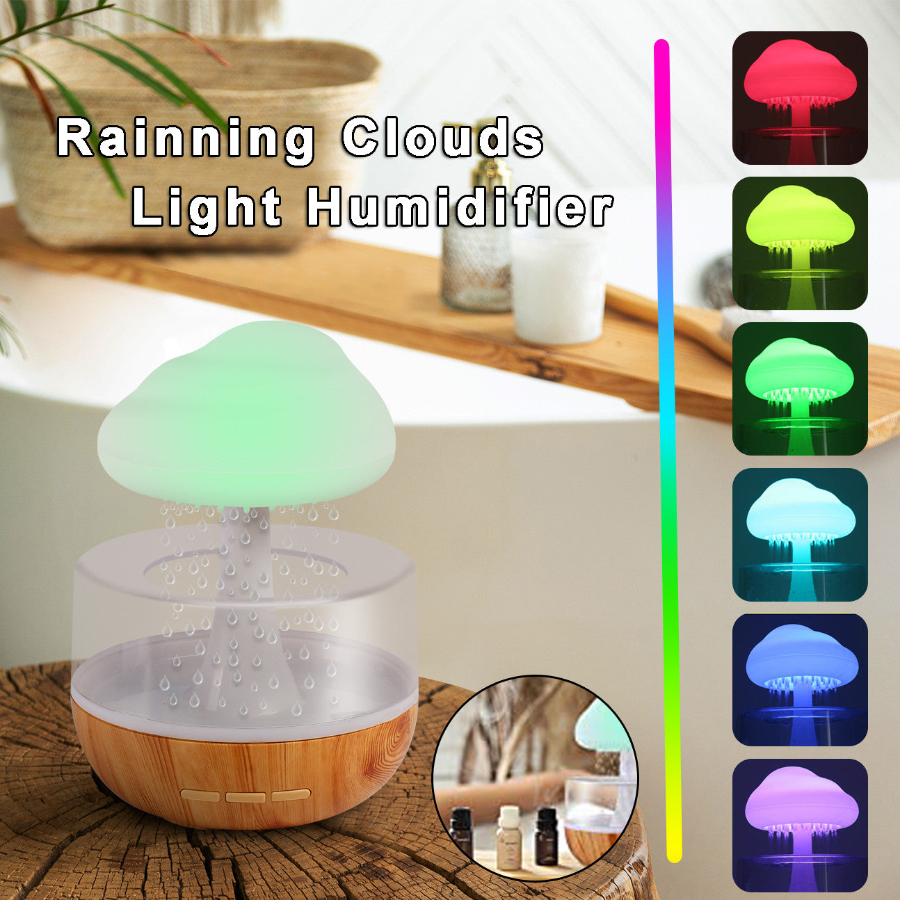 Rain Cloud Humidifier Lamp