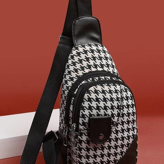 CASUAL PLAID ONE SHOULDER MESSENGER BAG