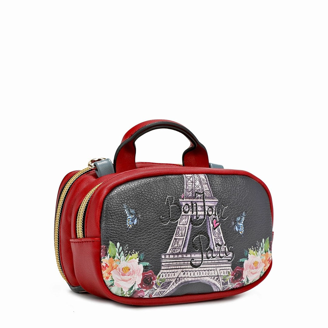 MINI BOSTON DOUBLE ZIP CROSSBODY - FRIENDS LOOKS ALIKE
