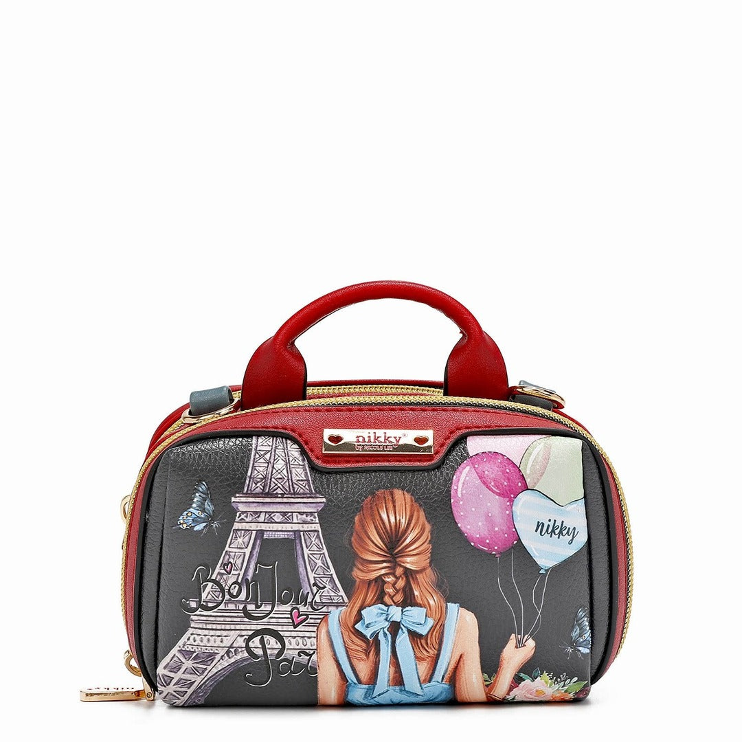 MINI BOSTON DOUBLE ZIP CROSSBODY - FRIENDS LOOKS ALIKE