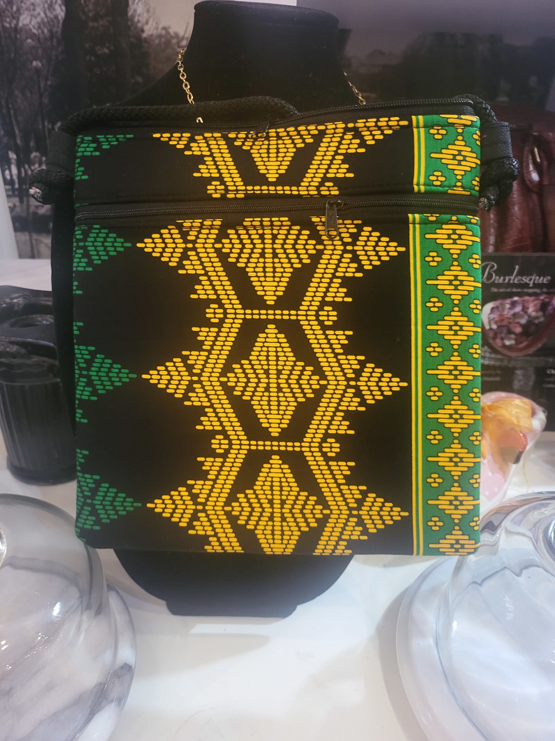 One Of A Kind Passport Crossbody Bag, Handmade Handwoven from the Philippines.