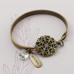 doTERRA DIRECTION Diffuser Bracelet - Natural Brass
