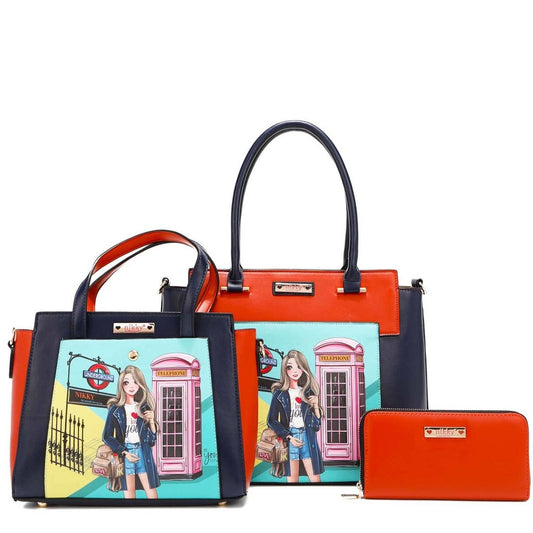 ENJOY EVERY MOMENT 3 PIECE SET (SATCHEL, CROSSBODY, POUCH)