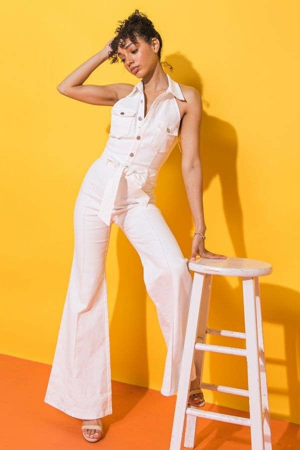 🔥New Products🔥 A STRETCH TWILL JUMPSUIT