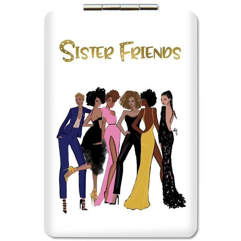 Sister Friends Compact Mirror - Version 2