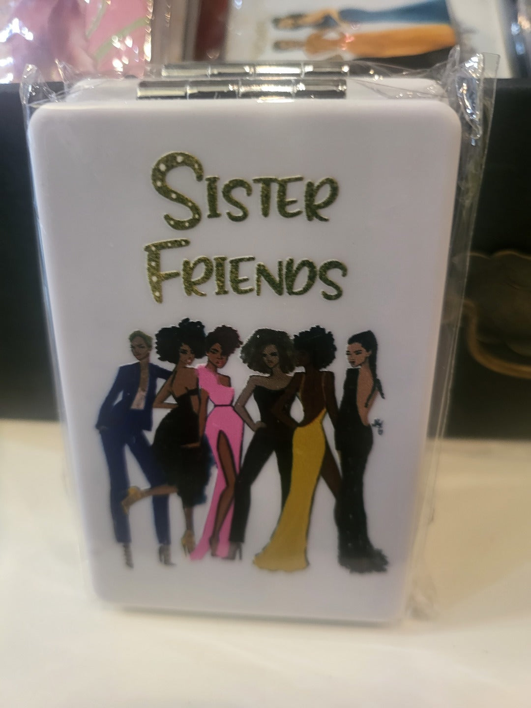 Sister Friends Compact Mirror - Version 2