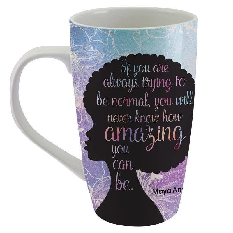 Maya Angelou Amazing Latte Mug