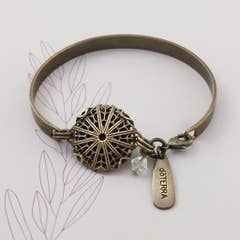 doTERRA PATHWAY Diffuser Bracelet - Natural Brass