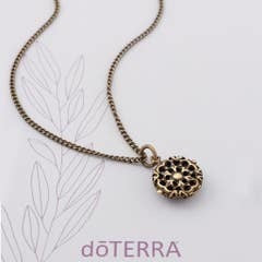 doTERRA GUIDE Diffuser Necklace - Natural Brass