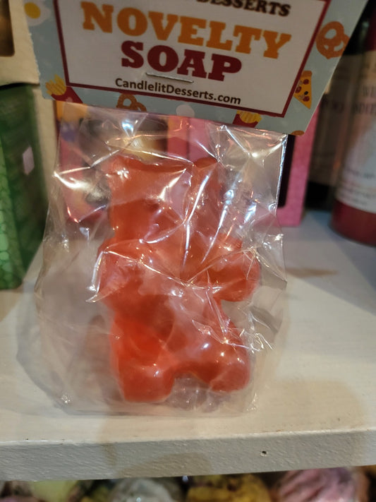 Gummy Bear Shaped Soap - orange