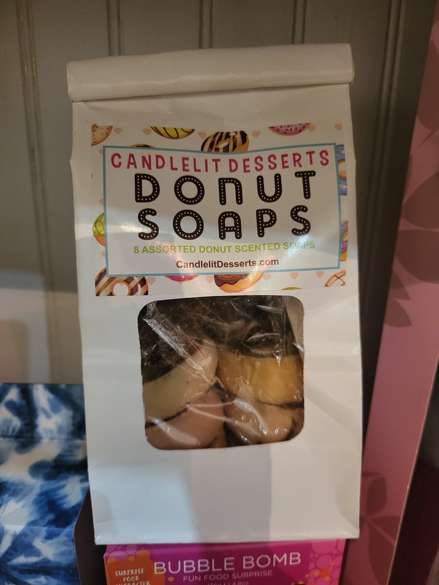 Donut Soaps in a Bakery Bag