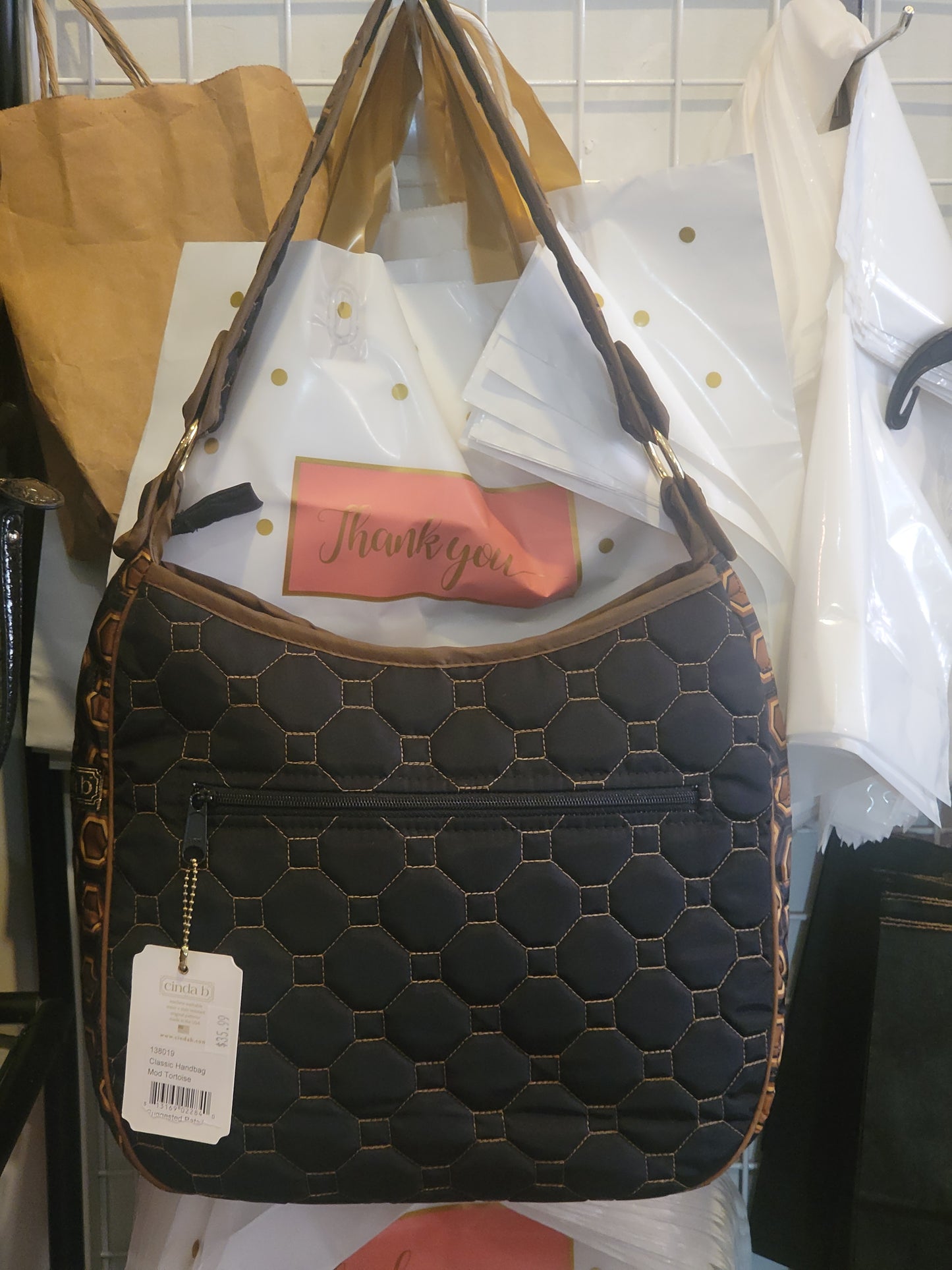 Cinda B - Classic handbag mod tortoise